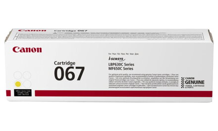 Canon originální toner 067 žlutá pro i-SENSYS MF657Cdw (1250 str.)