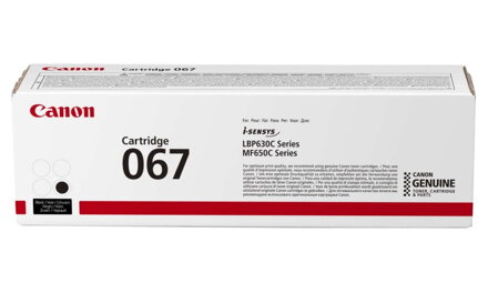 Canon originální toner 067 černá pro i-SENSYS MF657Cdw (1350 str.)