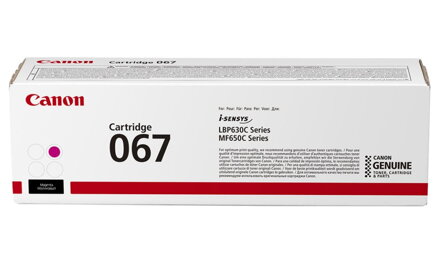 Canon originální toner 067 purpurová pro i-SENSYS MF657Cdw (1250 str.)