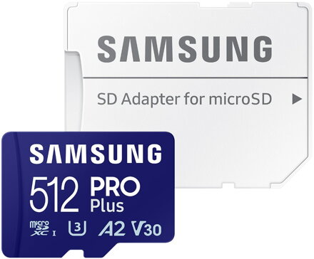 Samsung micro SDXC 512GB PRO Plus + SD adaptér