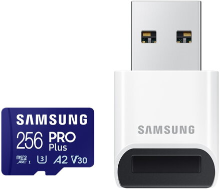 Samsung micro SDXC 256GB PRO Plus + USB adaptér