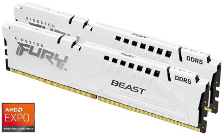 KINGSTON FURY Beast White EXPO 32GB DDR5 5600MHz / CL36 / DIMM / Kit 2x 16GB