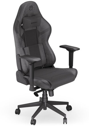 Endorfy herní židle Scrim BK / kombinace textil / kůže / černá
