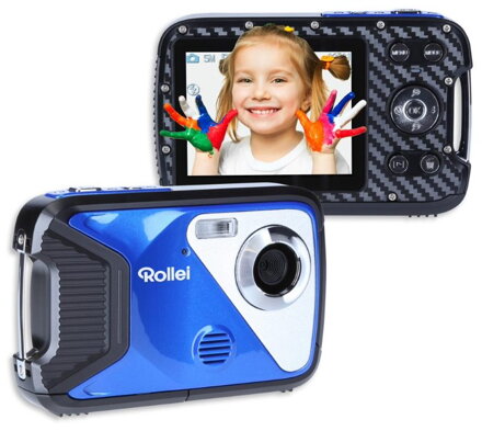 Rollei Sportsline 60 Plus/ 30 MPix/ 8x zoom/ 2,8" LCD/ FULL HD video/ Voděodolný 5m/ modrý