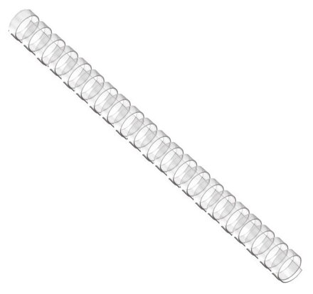 POŠKOZENÝ OBAL - EUROSUPPLIES plastové hřbety/ formát A4/ 25mm/ čiré/ 50 pack