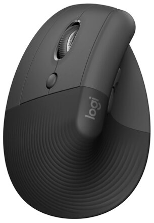 Logitech Lift Left Vertical Ergonomic Mouse - Graphite   Vertikální myš, optická, 6 tlačítek, bezdrátová, USB+Bluetooth