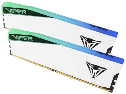 PATRIOT VIPER ELITE 5 WHITE RGB 64GB DDR5 6200MHz / DIMM / CL42 / Kit 2x 32GB