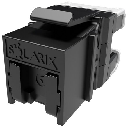 Solarix keystone c6 UTP RJ45 černý pro kleště  SXKJ-NA-BU SXKJ-6-UTP-BK-NA - 24ks multipack