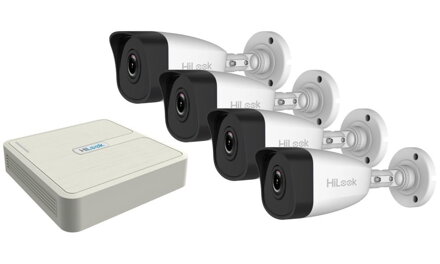 HiLook KIT bullet/ 1x NVR-104H-D/4P(C)/ 4x IP kamera IPC-B140H(C)/ 2TB HDD