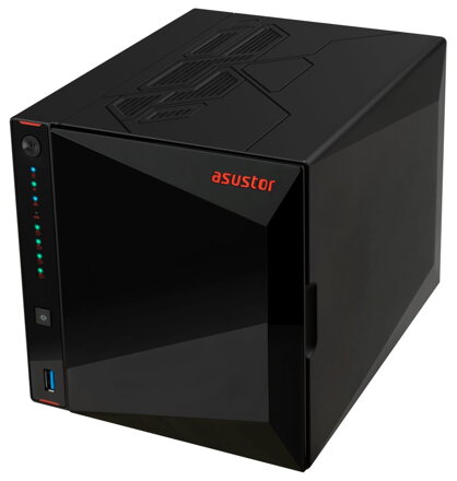 Asustor Nimbustor 4 Gen2  AS5404T 4 Bay NAS, Quad-Core 2.0GHz CPU, Dual 2.5GbE Ports, 4GB DDR4, 4x M.2 SSD Slots