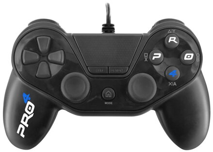 SUBSONIC herní ovladač PRO4 WIRED BLACK/ PS4/ PS3/ PC