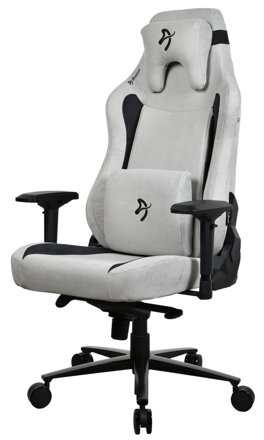 AROZZI herní židle VERNAZZA XL Supersoft Light Grey/ látkový povrch/ světle šedá