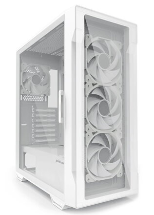 Zalman skříň I3 Neo / middle tower / ATX / 4x120 ARGB RGB / 2xUSB 3.0 / 1xUSB 2.0 / skl. přední panel i bočnice / bílá