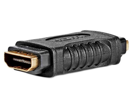 NEDIS adaptér HDMI/ zásuvka HDMI - zásuvka HDMI/ pozlacené konektory/ přímý/ černý