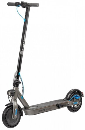 OPRAVENÉ - BLUETOUCH elektrická koloběžka BTX250/ výkon 250W/ rychlost až 25 km/h/ dojezd 30km/ bat. Li-Ion 8Ah/ stříbrn...