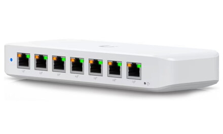 Ubiquiti UniFi Switch Ultra 210W - 8x GbE, 1x PoE++ vstup, 7x PoE+ výstup (PoE budget 202W)