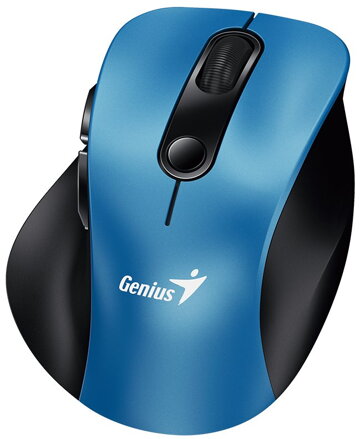 GENIUS Ergo 9000S Blue/ duální Bluetooth + 2,4GHz/ 2400 dpi/ bezdrátová/ tichá/ modrá