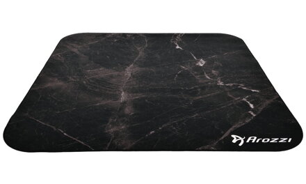 AROZZI Zona Quattro Black Marble/ ochranná podložka na podlahu/ 116 x 116 cm/ design černý mramor