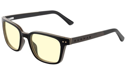 GUNNAR kancelářske/herní brýle MUIR EBONY * jantárová skla * BLF 65 * GUNNAR focus GUNNAR kancelářske/herní brýle MUIR EBONY * jantárová skla * BLF 65 * GUNNAR focus