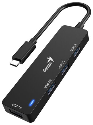 GENIUS hub UH-400/ USB-C/ 4x USB3.0/ černý