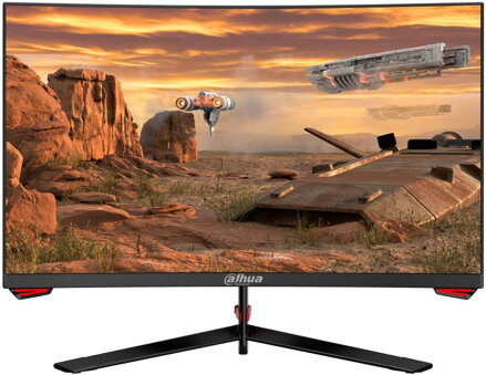 DAHUA 27" LED LM27-E230C/ herní/ VA panel/ 1920x1080 (FHD)/ 3000:1/ 5ms/ 250 cd/m2/ HDMI/ DP/ VESA 75x75/ černý