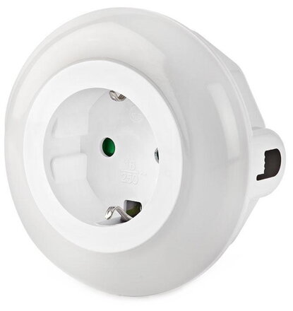NEDIS LED noční světlo do zásuvky/ denní/noční senzor/ 3680 W/ 10 lm/ bílá / modrá / zelená