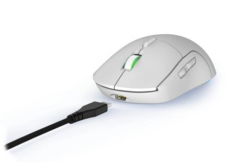 HAMA uRage gamingová myš Reaper 250/ drátová/ optická/ podsvícená/ 6200 dpi/ 6 tlačítek/ USB/ bílá