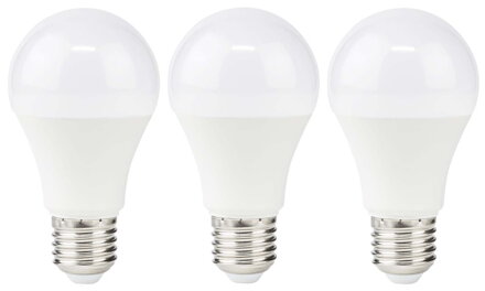 NEDIS LED žárovka E27/ A60/ 8 W/ 220 V/ 806 lm/ 2700 K/ teplá bílá/ matná/ 3 kusy