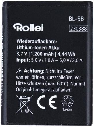 Rollei náhradní baterie pro fotoaparáty Compactline 880 a Sportsline 64