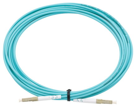XtendLan FO patch LC-LC 5m 50/125, OM3, simplex, G.652d, LS0H, armovaný kabel, kulatý, 3mm