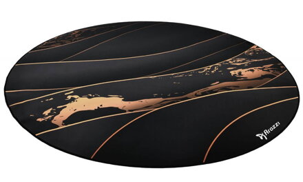 AROZZI Zona Floorpad Black Gold/ ochranná podložka na podlahu/ kulatá 121 cm průměr/ černozlatý design
