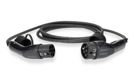 NEDIS kábel elektrického vozidla - typ 2, 16A, 11000W, 3-fázový, čierny, box, 5m
