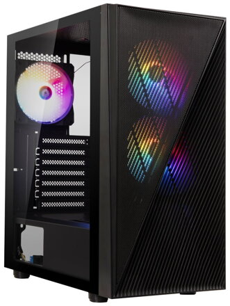 BitFenix skříň Helios / ATX / 4x120mm FRGB fan / 2xUSB 3.0 / USB 2.0 / tvrzené sklo / černá