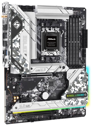 OPRAVENÉ - ASRock X670E Steel Legend / AMD X670 / AM5 / 4x DDR5 /  4x M.2 / HDMI / DP / USB-C / WiFi / ATX