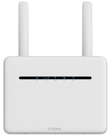 OPRAVENÉ - STRONG 4G+ LTE router 1200/ Wi-Fi standard 802.11a/b/g/n/ac/ 1200 Mbit/s/ 2,4GHz a 5GHz/ 4x LAN/ 1x SIM/ bílý