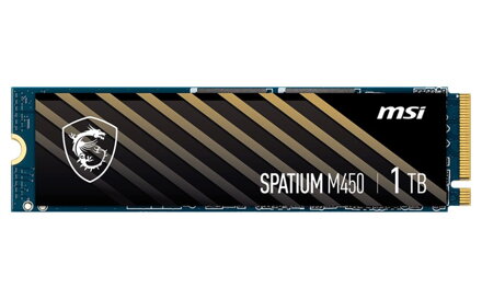 MSI SPATIUM M450 1TB SSD / NVMe M.2 PCIe Gen4 / Interní / M.2 2280