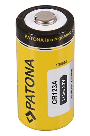 PATONA nabíjecí baterie CR123A/16340 700mAh Li-Ion 3,7V