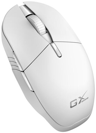 GENIUS GX Gaming Scorpion M8250 AI White/ duální BT+2,4GHz/ 3200 dpi/ bezdrátová/ Copilot/6tlačítková/dobíjecí/RGB/bílá