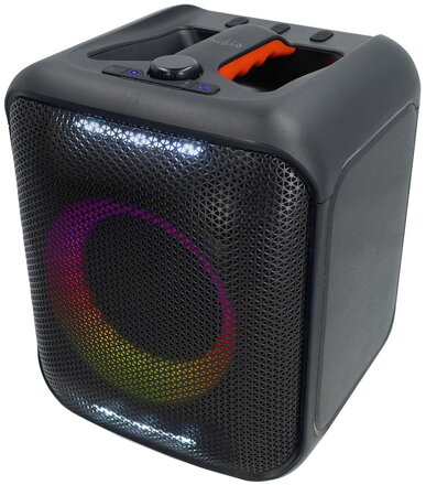 NEDIS párty reproduktor/ výkon 150 W/ Bluetooth/ doba přehrávání na baterie 5 hod/ držadlo/ párty osvětlení/ ekvalizér
