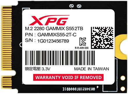 ADATA GAMMIX S55  2TB SSD / Interní / PCIe Gen4x4 M.2 2230