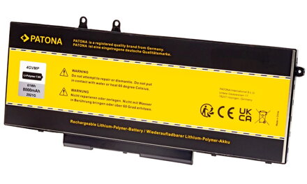 PATONA baterie pro ntb DELL Latitude 5400/5410/5510 8000mAh Li-Pol 7,6V 4GVMP, 3HWPP