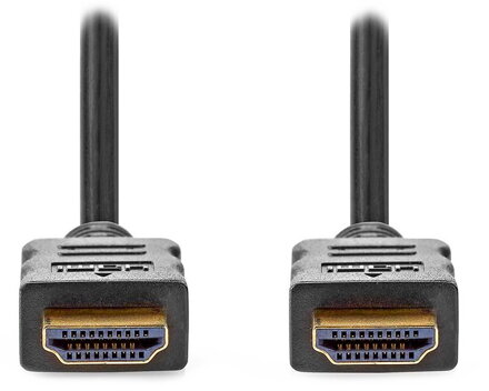 NEDIS prodlužovací Premium High Speed HDMI 2.0 kabel s ethernetem/ 4K@60Hz/ zlacené konektory HDMI-HDMI/ černý/ bulk/ 5m
