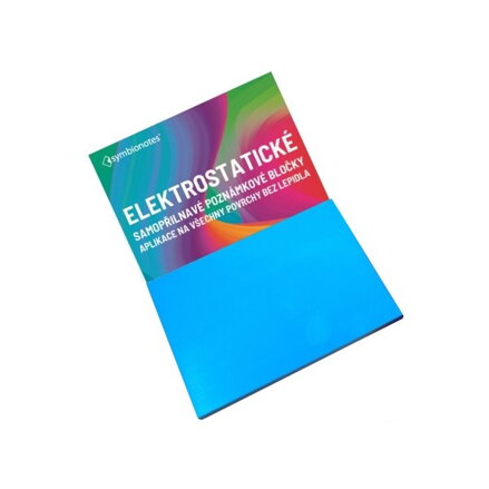 SYMBIO poznámkové bločky elektrostatické Symbionotes/ 70x100 mm/ modré/ 100 pack