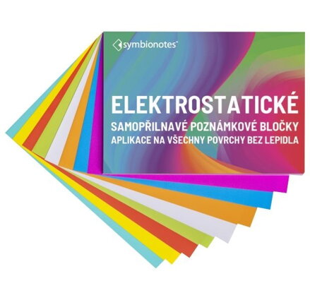 SYMBIO poznámkové bločky elektrostatické Symbionotes/ 70x100 mm/ MIX 7 barev/ 100 pack
