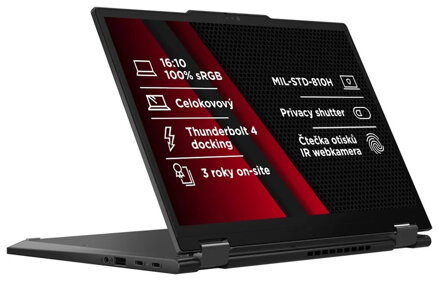 Lenovo X13 2-in-1 G5/ Ultra 5-125U/ 16GB DDR5/ 512GB SSD/ Intel Graphics/ 13,3"WUXGA,touch/ W11P/ černý
