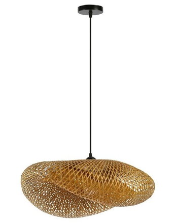 IMMAX BOHO HILO designové závěsné svítidlo, D60cm, E27, bambus