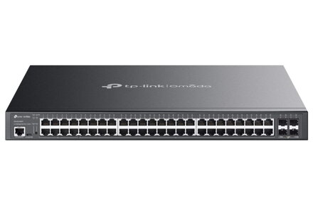 TP-Link SG3452XMPP, Omada 48-Port Gigabit Smart PoE Switch, 40x PoE+, 8x PoE++, 4x 10GB SFP+, 750W PoE budget