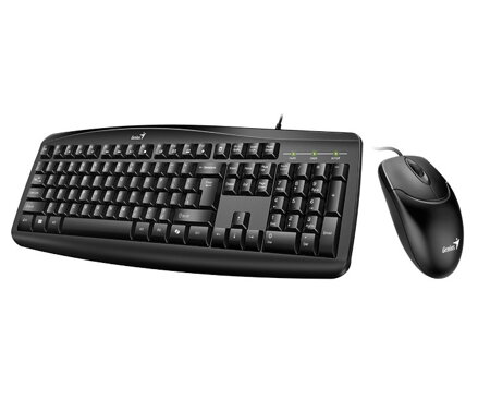 GENIUS Smart KM-200/ Drátový set/ Copilot/ USB/ černá/ CZ+SK layout