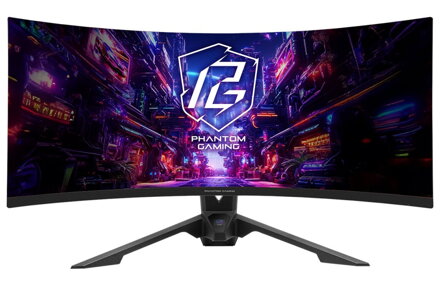 Phantom Gaming by Asrock monitor PG34QRT2B  34" /VA/3440x1440/180Hz/ 500cd/m2/1ms/DP/2x HDMI/repro/VESA/wifi anténa