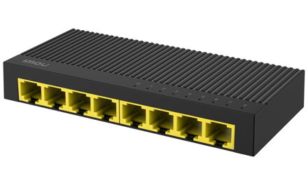 Imou by Dahua switch SG108C-V2/ 8x Gigabit port/ 10/100/1000 Mbps RJ45 ports/ 16 Gbps/ napájení DC5V1A/ černý